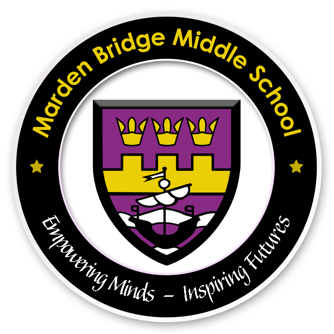 Marden Bridge Middle School logo: Empowering minds, inspiring futures